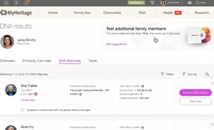 How To Get Started With Your DNA Matches MyHeritage Knowledge Base