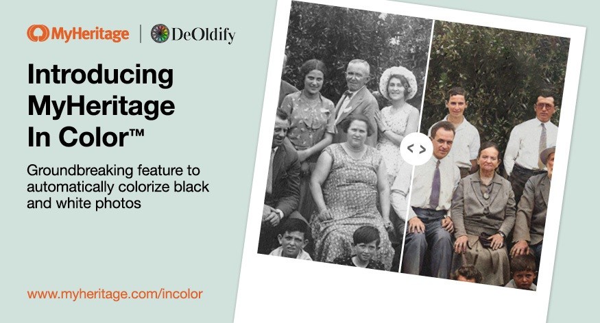 Automatically Colorize Black &#038; White Photos with MyHeritage In Color™