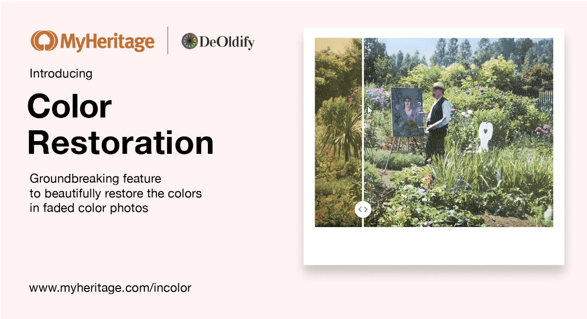 Color Restoration for Photos with MyHeritage In Color™