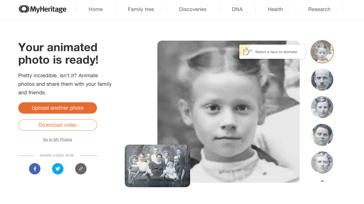 How To Use Deep Nostalgia™ To Animate Family Photos - MyHeritage Knowledge  Base